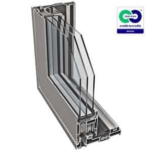 SL1600TTHI C2C - Profilés de fenêtres et de portes en aluminium, PVC et bois - Profilé de fenêtre